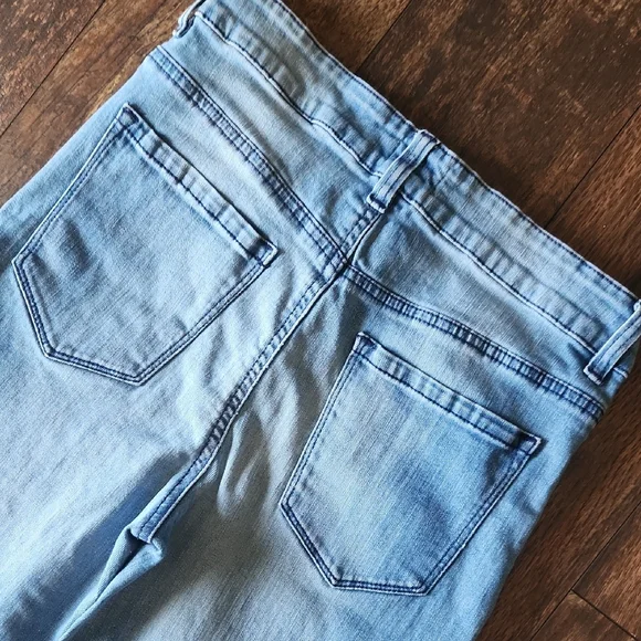 Forever 21 Light Blue Flare Jeans - Picture 8 of 12